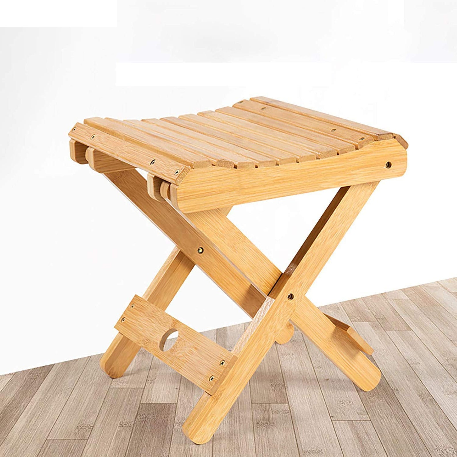 Bamboo Folding Stoolportable Wooden Shower Chair Shower Foot Etsy UK