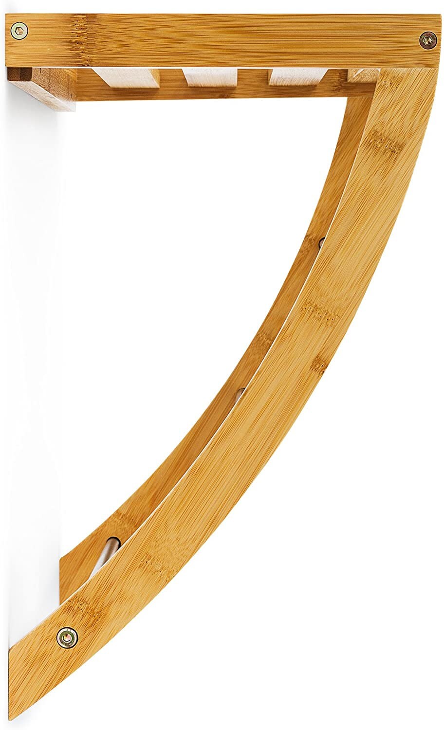 Bamboo Towel Holder With 3 Towel Rails Towel Holder With Shelf Etsy UK