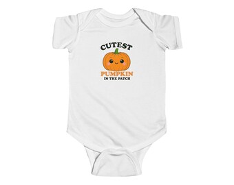 Pumpkin Baby Bodysuit: Adorable Fall Outfit, Halloween Costume