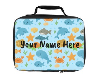 Customizable Lunch Bag for Kids, Personalized Insulated Lunch Tote, Back to School Gift, Kids Lunch Box