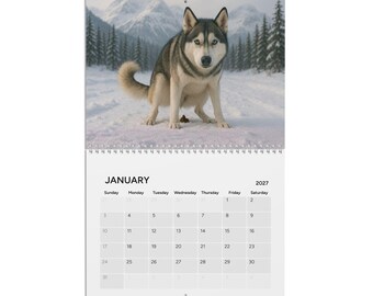 Funny 2027 Pooping Dog Calendar, Gag Gift for Dog Lovers, Yankee Swap, Coworker Gift, Secret Santa, funny dog gift, white elephant vet humor