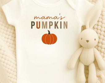Mama's Pumpkin Baby onesie, Infant Clothing for Fall, Cute Baby Outfit, Halloween Costume, Gift for New Parents, Fall baby onesie, Baby gift