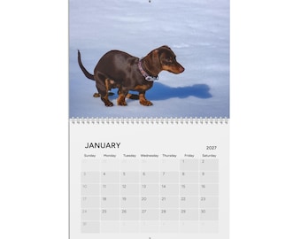 2027 Pooping Dog Calendar, White Elephant Gag Gift, Yankee Swap, Dog Lovers Gift, Coworker Gift, Funny Calendar, Secret Santa, Wall Calendar