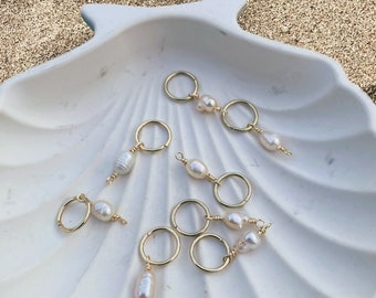 Freshwater Pearl Hair Rings