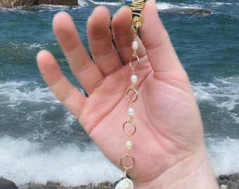 Pearl & Shell Hair Charm