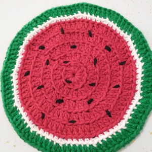 Crochet Watermelon Potholder