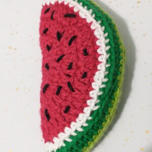 Crochet Watermelon Slice
