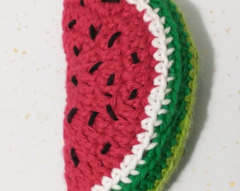 Crochet Watermelon Slice