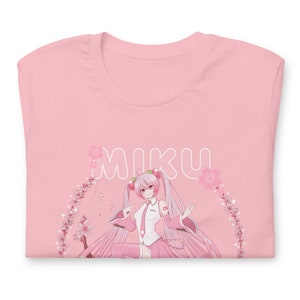 SAKURA MIKU V2 Unisex Pastel Pink T-shirt | Tee | Shirt