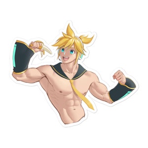 BIG BANANA - Kagamine Len Vocaloid Stickers | Drôle de projet de mème diva nico niconico Stickers