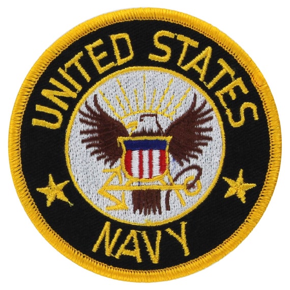 Patch Navy Military Embroidered Patch Iron or Sew on 3 Inches Etsy