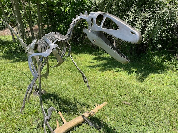 Life Sized Deinonychus Steel Skeleton - Etsy