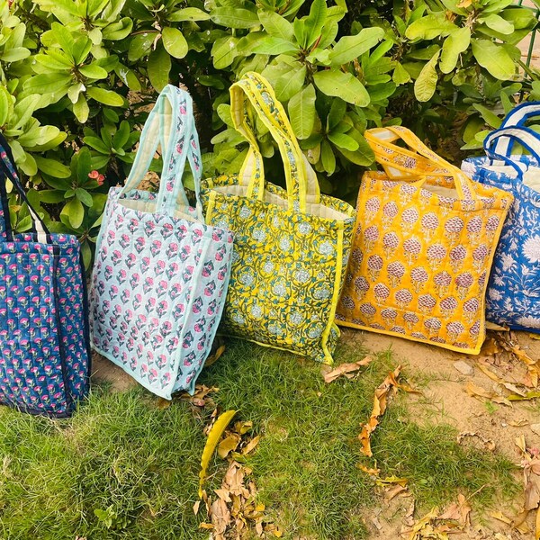 Quilted Tote Bag Etsy