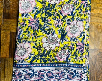 Paréo Indien Coton Bio - Châle Multifonction 184x104cm