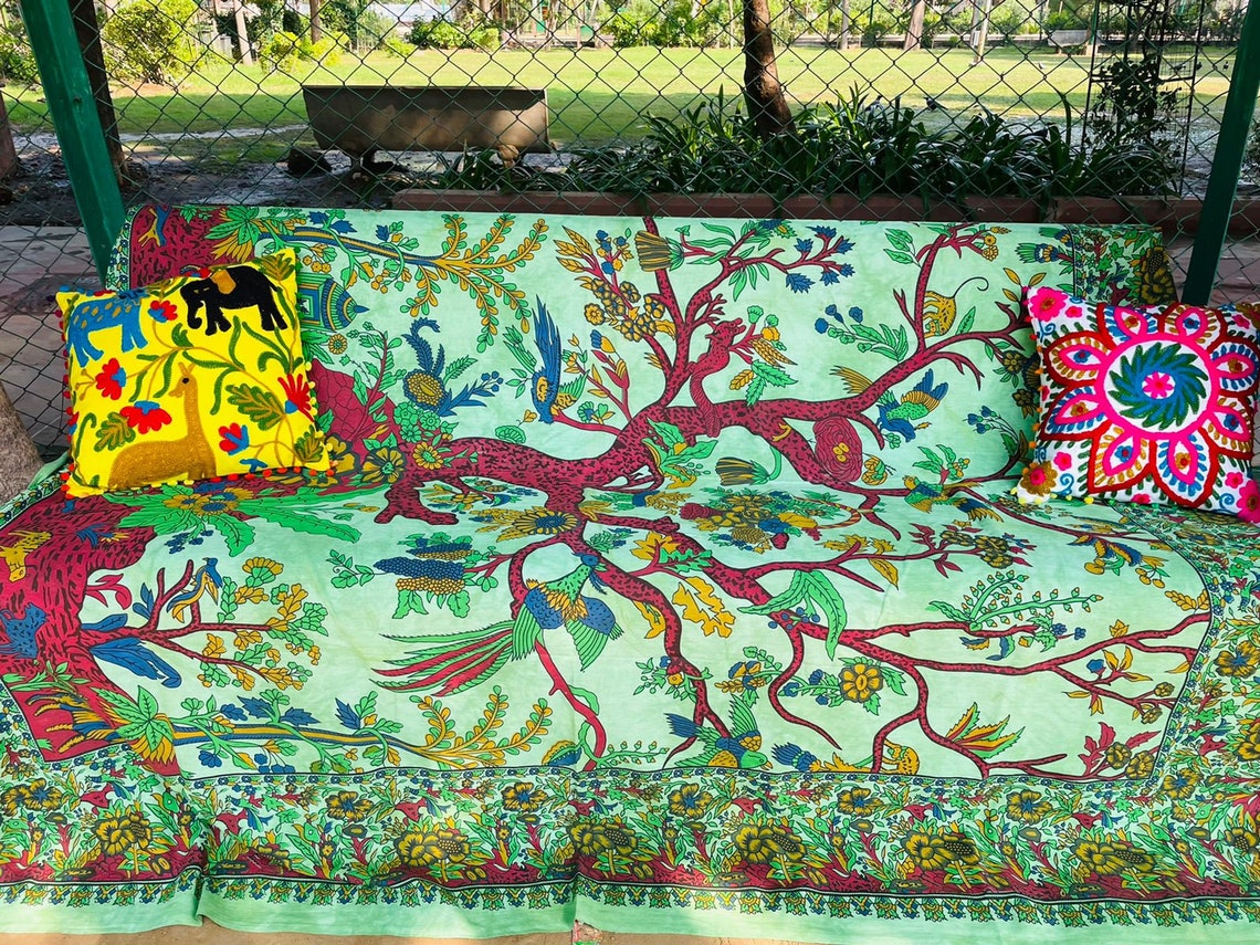 Bohemian Sofa Throws Blanket Large Mandala Sofa Throws 100 Etsy