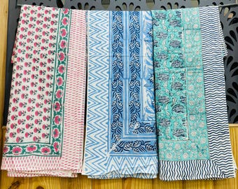 Indian Hand Block printed cotton sarong, bohemian Beach Sarongs, Soft Fabric Summer Pareo, Bikini Wrap Up, Gift for Her.