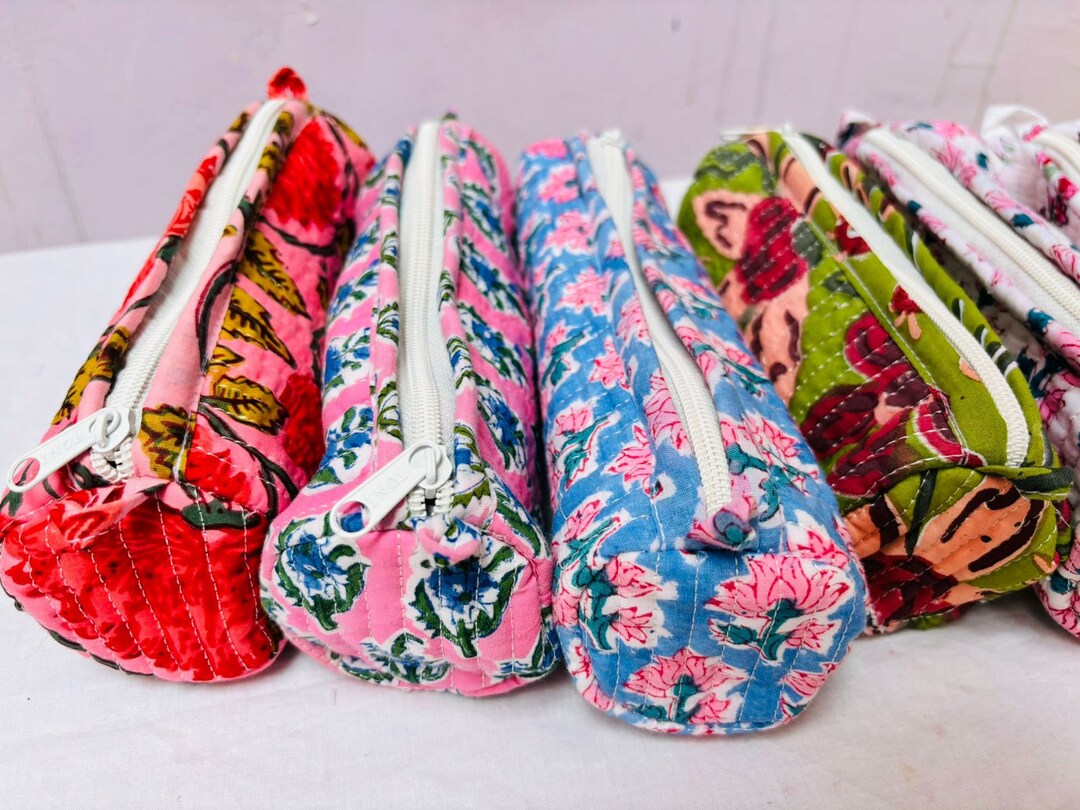 Madur Grass Pencil Pouch/ Cosmetic Bag/ Toilet Pouch of Midnapur
