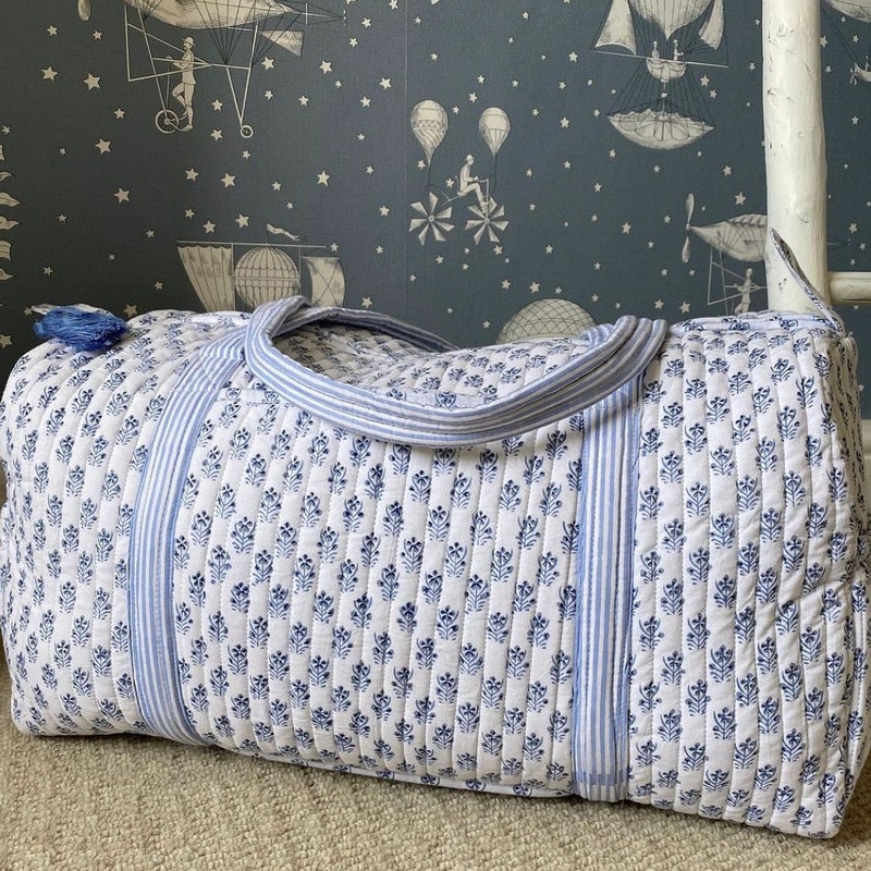 Cotton Quilted Duffel Bag