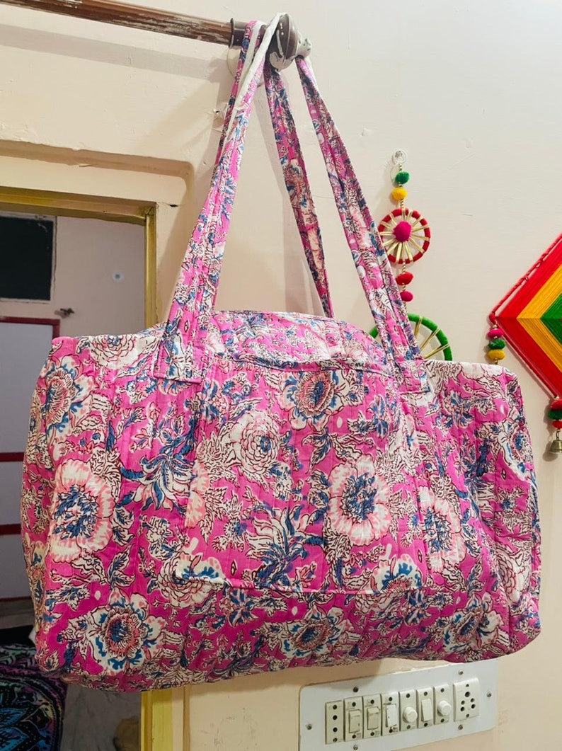 Women's Large Duffel Bag Boho Overnight Travel Bag Etsy