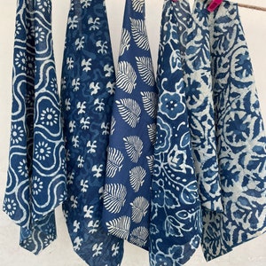 Boho Vintage Bandana 100% Super Soft Cotton Bandanas Bohemian floral Print Headscarf Neck scarf Gift For Women