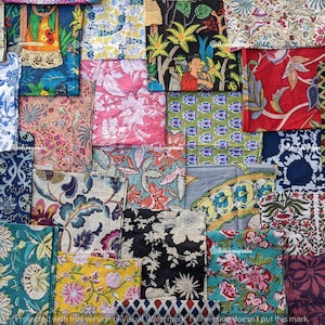 boho Pre Cut Quilting Squares 5" 100% cotone tessuto trapunta sciarpe assortite stampa floreale charm Pack Bundle cotone quilting cucito tessuto