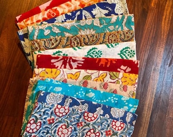 100% Baumwolle Taschentücher Vintage style Floral handgefertigte Taschentücher Zero Waste - waschbar und wiederverwendbar Taschentücher einzigartige Geschenke für Mama