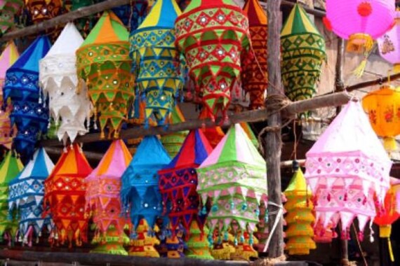 Indian Lantern Silk Bohemian Wedding Decor Boho Lanterns