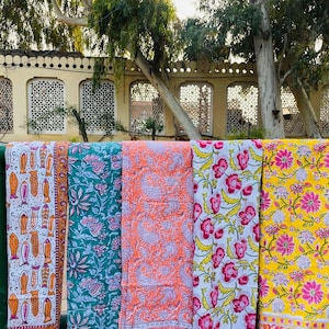Pareo de playa de algodón con estampado indio a mano, pareo de playa de tela de gasa suave, pareo de verano, regalo para ella