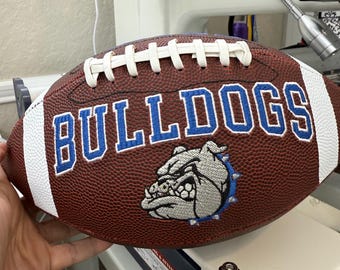Custom Embroidered  Football , Senior gift, parents night, coach gift