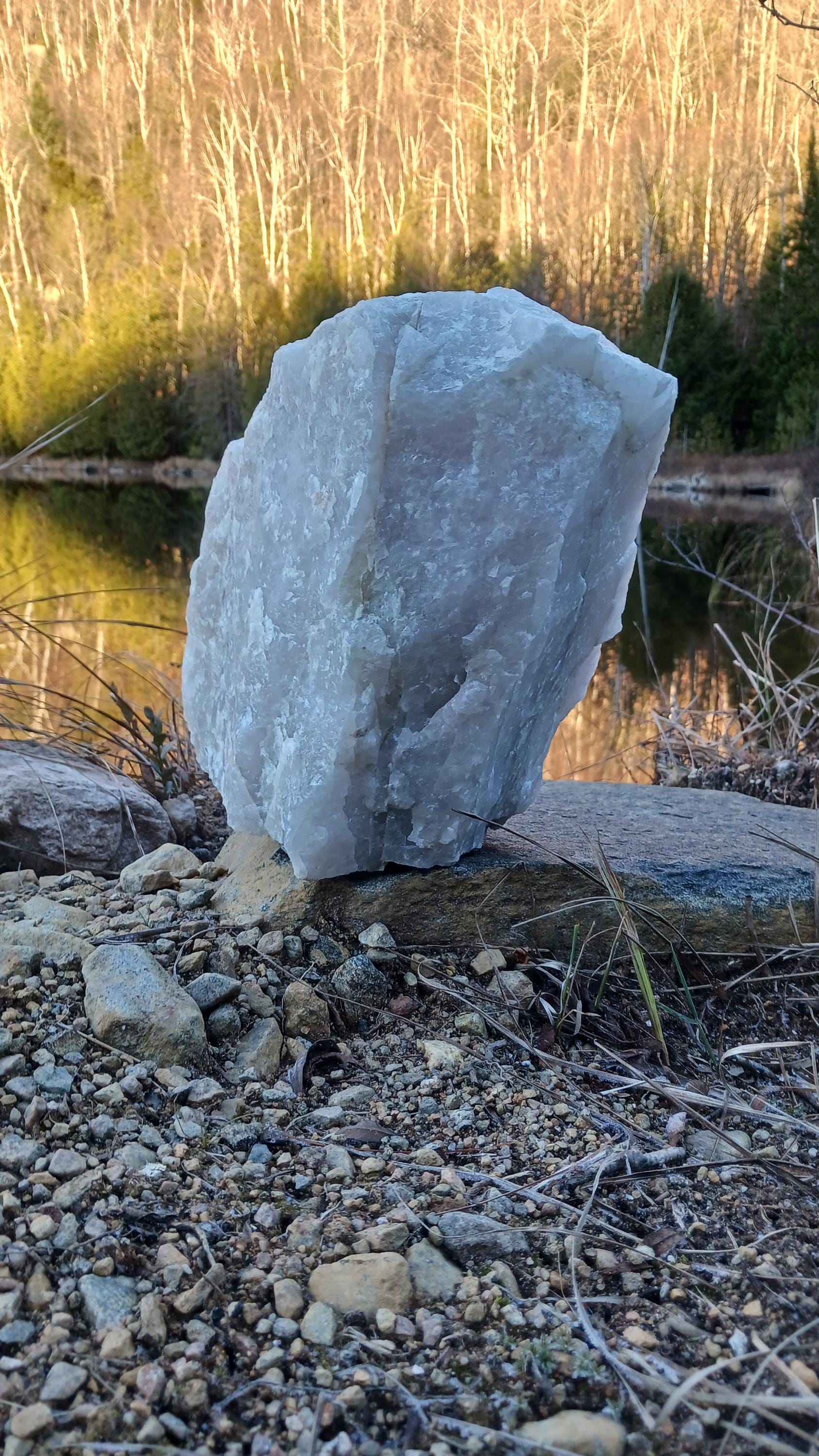 Quartz Laiteux Naturel - Pièce De 139 Grammes, Brut (Neuf Avec étiquette)