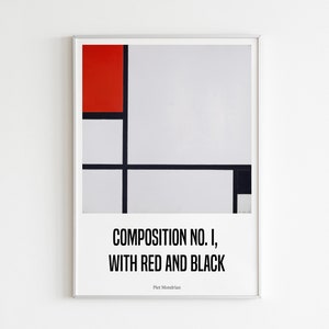Printable Wandkunst, Abstrakte Wanddekoration, Piet Mondrian Wandkunst, Fine Art Print, Minimalistische Wandkunst, moderne Illustration, Wanddekoration