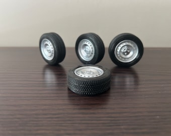 3D Printed Rims and Flexible Tyres for Miniature/RC Cars