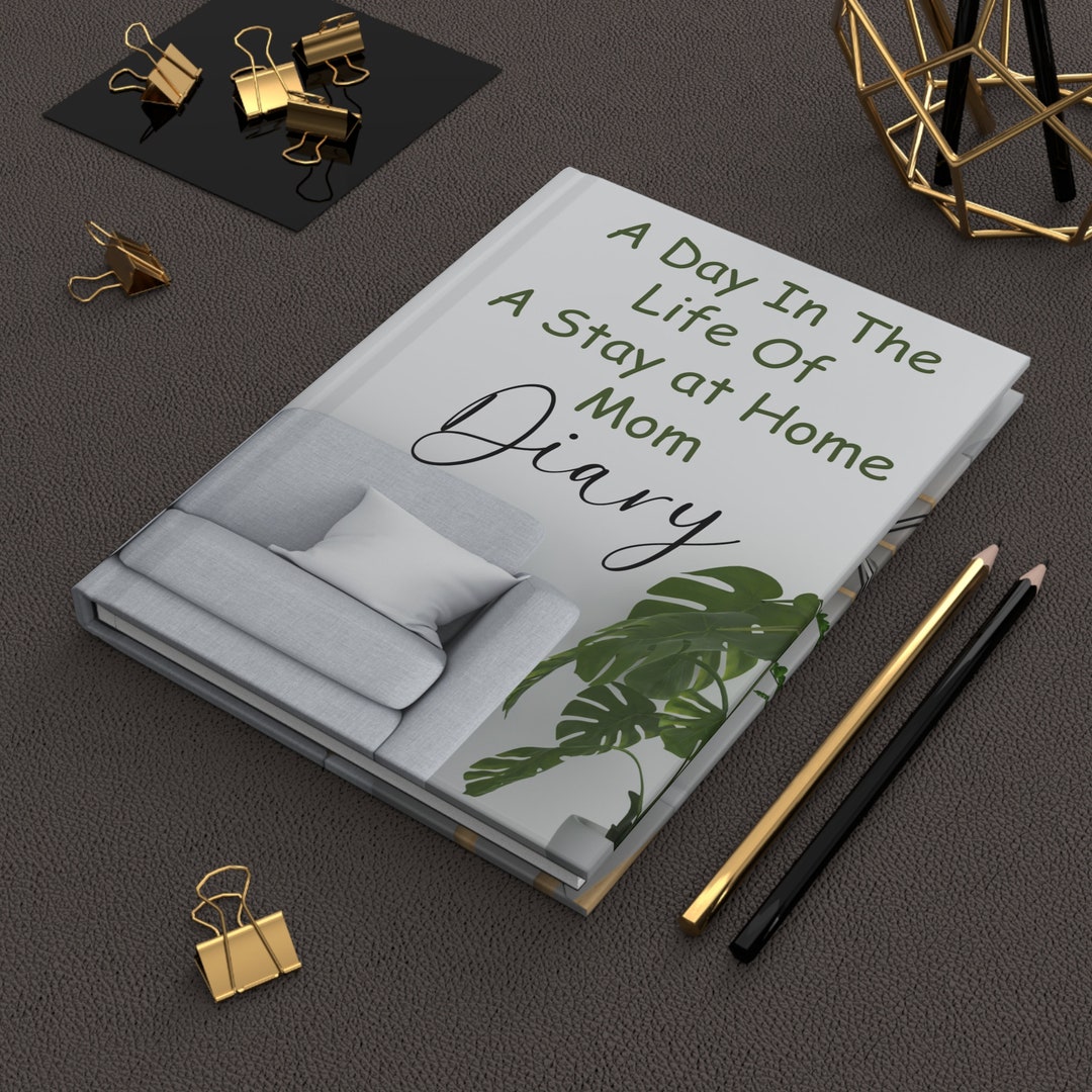 Mom's Diary Hardcover Journal Matte, Diary of an Introvert Mom, Journal