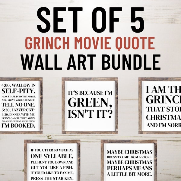 The Grinch Quote Etsy