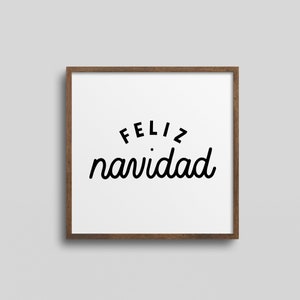 Feliz Navidad Christmas Wall Art // Christmas Wall Decor // Christmas Wall Art // Instant Download Printable Wall Art // Christmas Decor