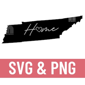 Tn Home SVG // Home State PNG // Tennessee Graphic // Tennessee PNG // Home state Graphic // cricut graphic tn // tn state svg png