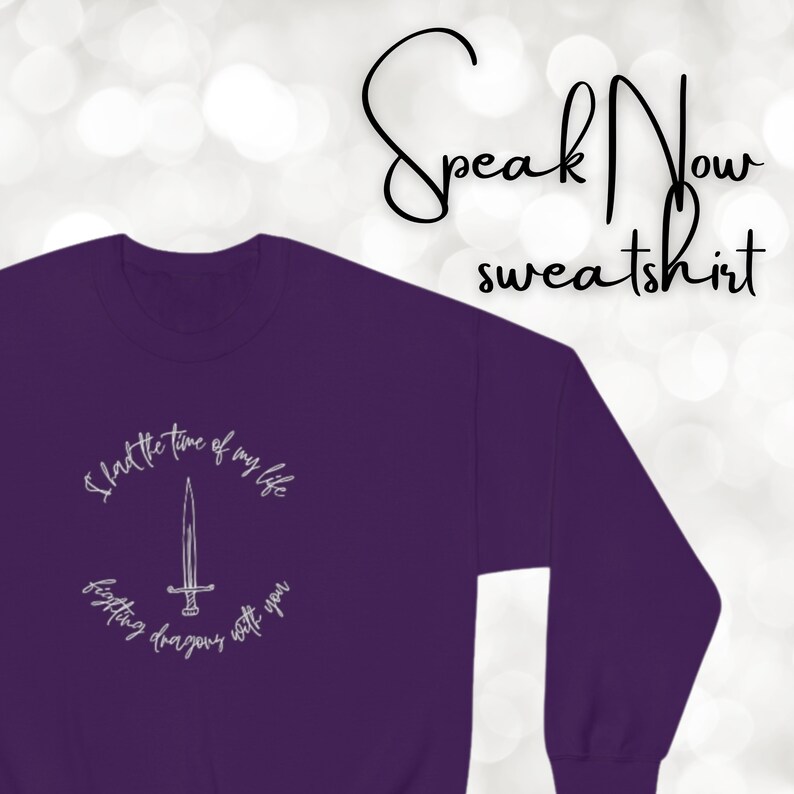 Taylor Swift Sweatshirt / Speak Now Merch / Eras Tour Merch / - Etsy