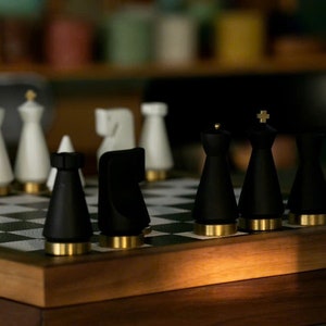 Handmade Chess Set, Premium Chess Board, Luxury Board Game, Chess Enthusiast Gift, Luxury Gift for Him