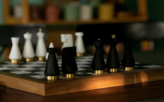Handmade Chess Set, Premium Chess Board, Luxury Board Game, Chess Enthusiast Gift, Luxury Gift for Him