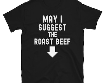 Mag ik het shirt met rosbief, grappig ordinair ongepast Halloween-T-shirt voor volwassenen voorstellen?