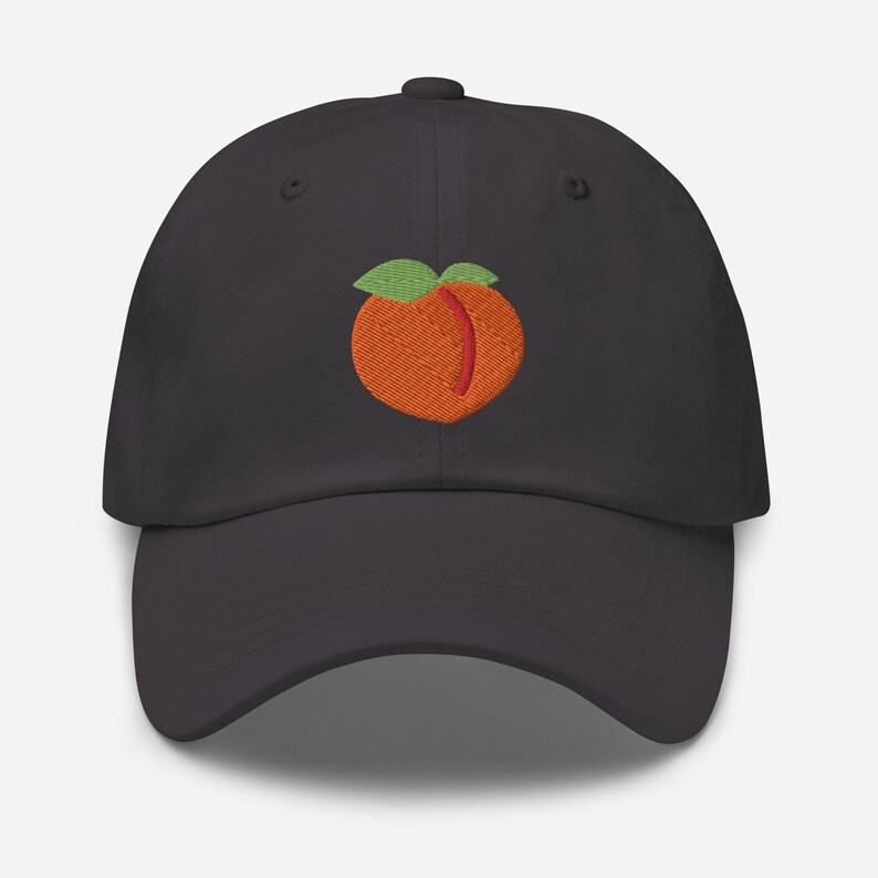 Peach Hat Peach Emoji Cap Peach Booty Emoji Hat Peachy Etsy
