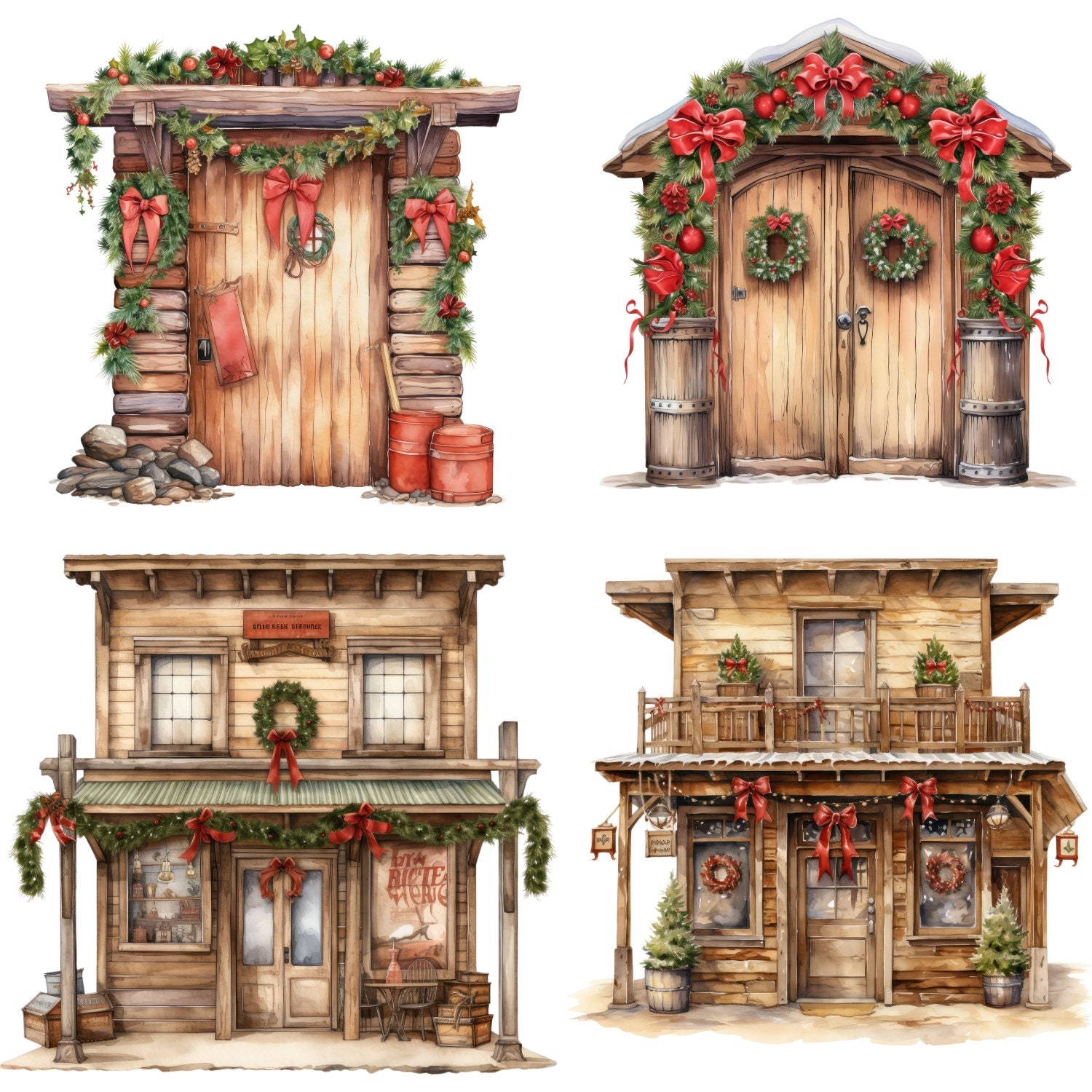 Wild Western Cowboy Santa Christmas Png Clipart, Incl Cowboy, Cowgirl