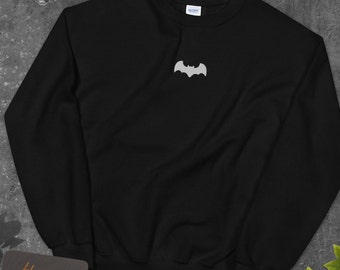 Bat Halloween Geborduurd Premium Crewneck Sweatshirt Disney