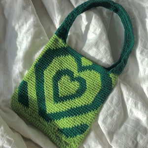 Crochet Powerpuff Heart Bag