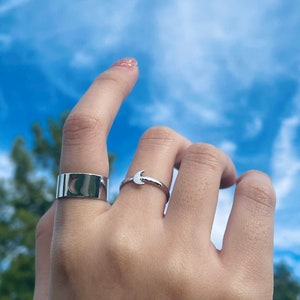 Cute moon sale rings