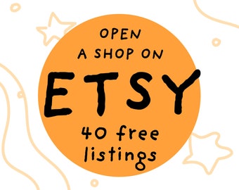 40 Listing Free 40 free new account 40 free account registration sign up/ free listing ETSY shop / ETSY new shop free account / free listing