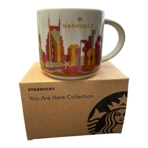 Starbucks 2013 Nashville Tennessee You Are Here YAH Coffee Mug Cup New in Box