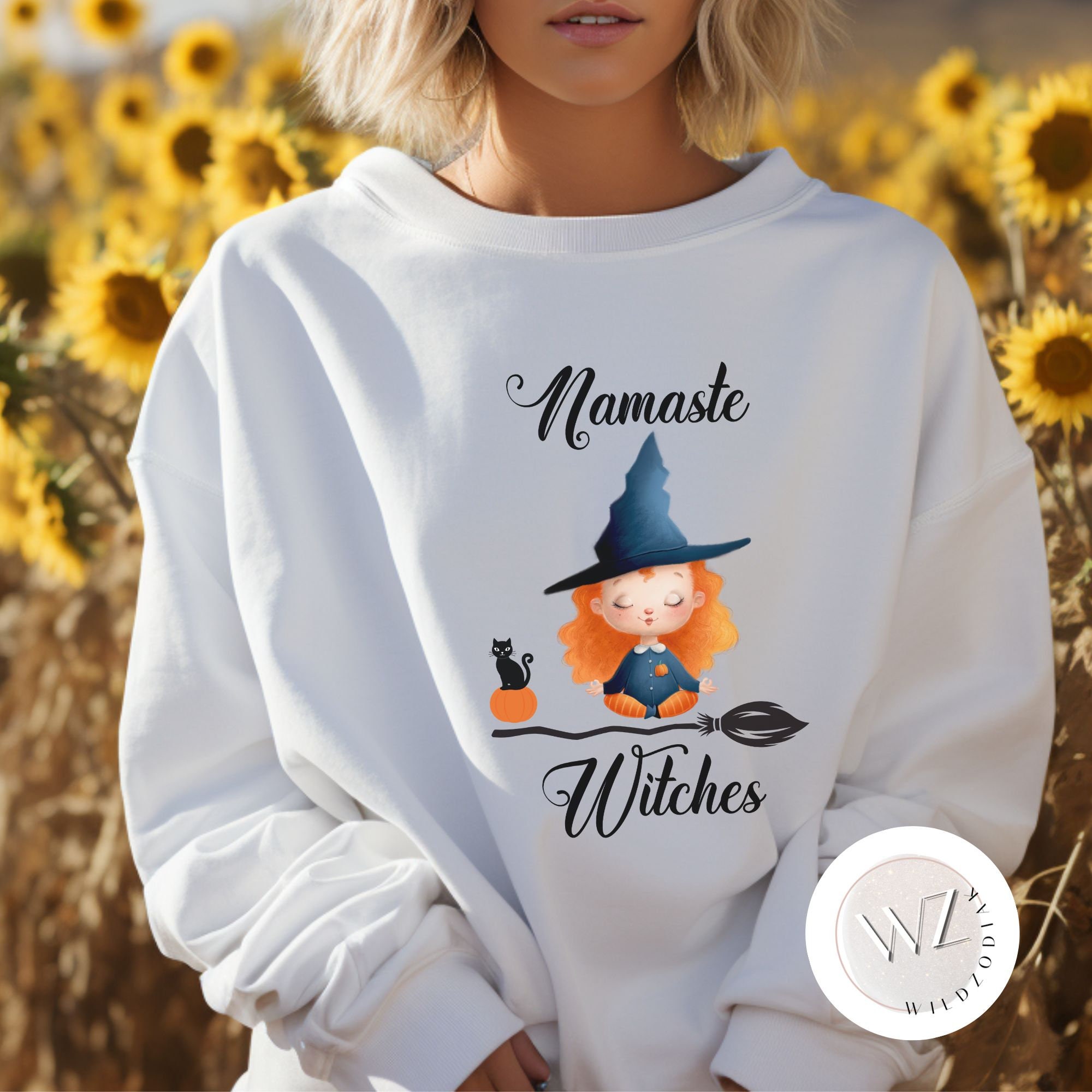 Discover ,  Color Sweatshirts, Namaste Witches Sweatshirt, Cute Witch Shirt, Halloween Theme Sweatshirt, Everyday Sweatshirt