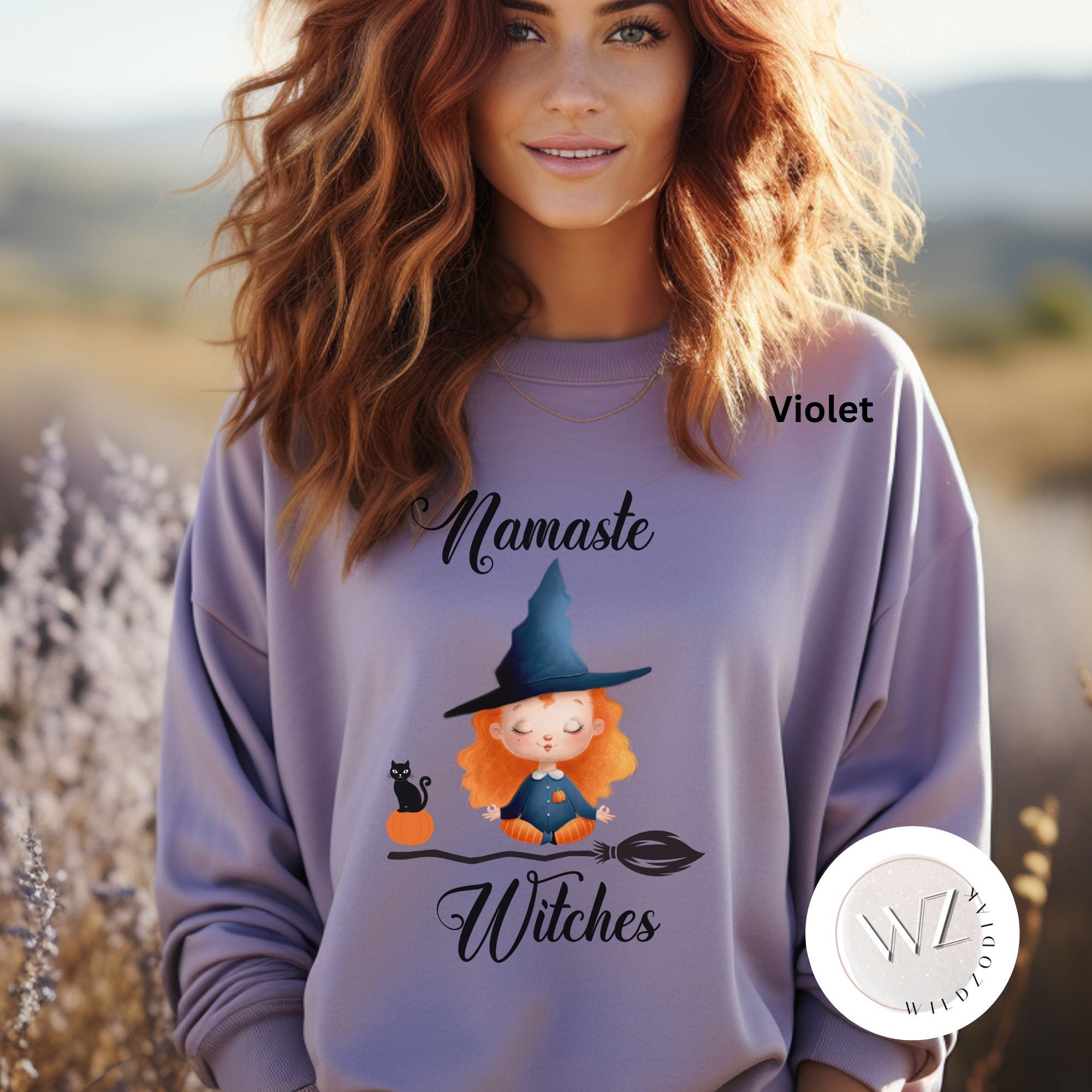 Discover ,  Color Sweatshirts, Namaste Witches Sweatshirt, Cute Witch Shirt, Halloween Theme Sweatshirt, Everyday Sweatshirt