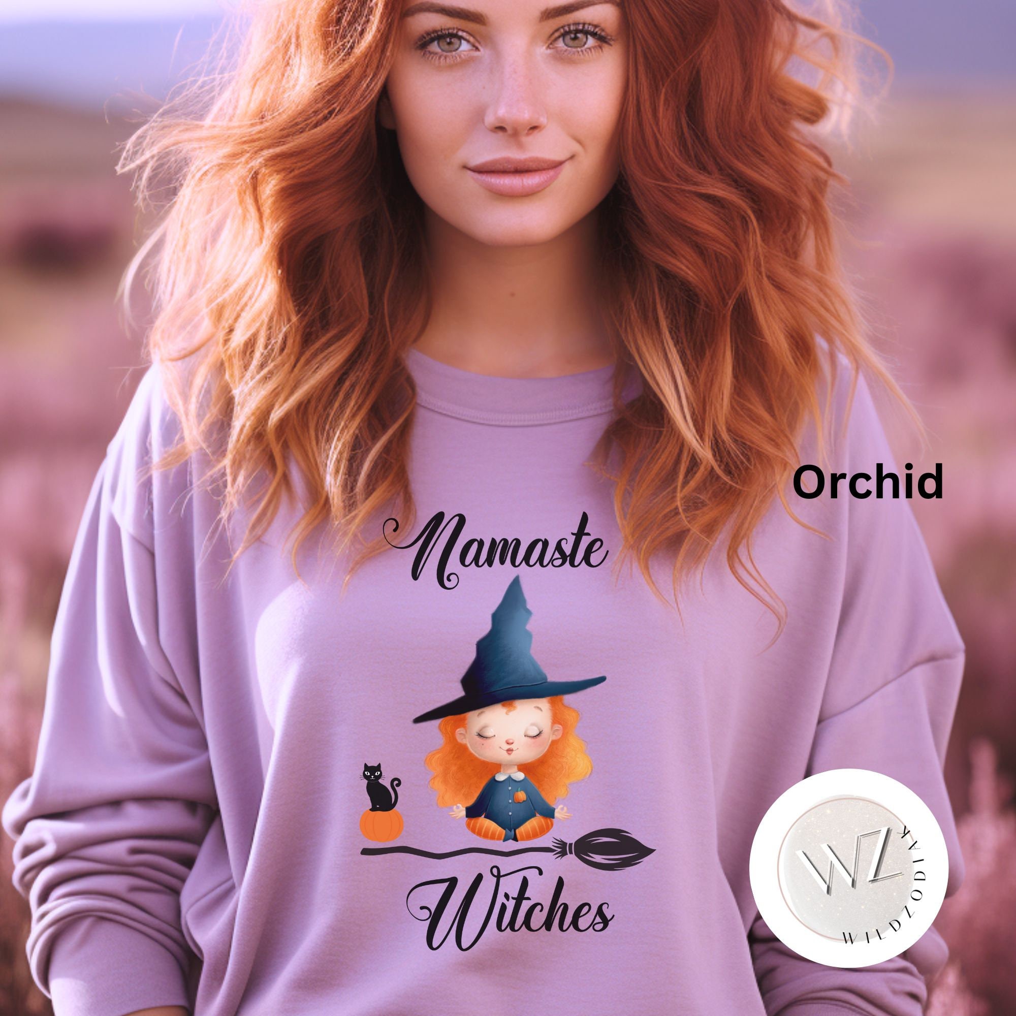 Discover ,  Color Sweatshirts, Namaste Witches Sweatshirt, Cute Witch Shirt, Halloween Theme Sweatshirt, Everyday Sweatshirt